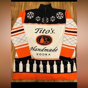 Tito’s Handmade Vodka Christmas Sweater Austin Texas Edition XL